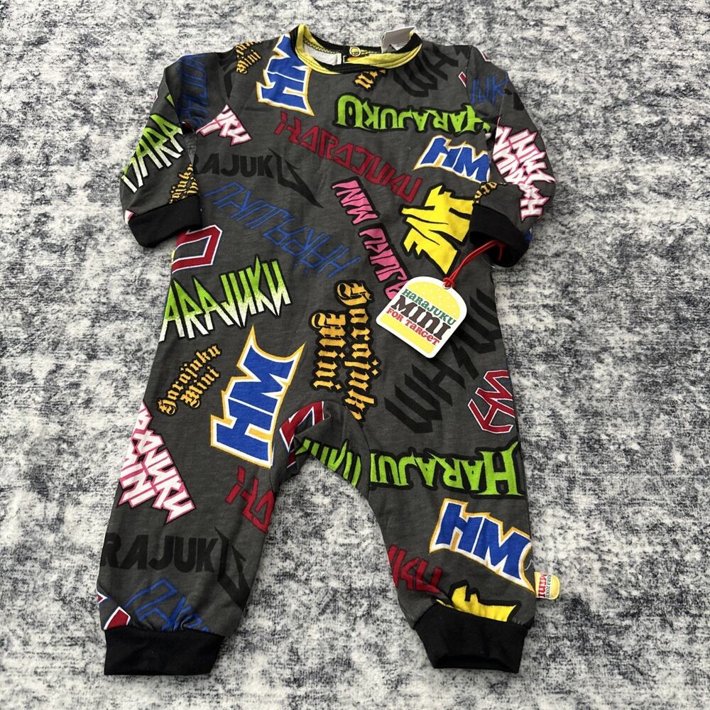 6M NEW Gwen Stefani Harajuku Mini No Doubt Lovers One Piece‎ Jumpsuit Gray Baby